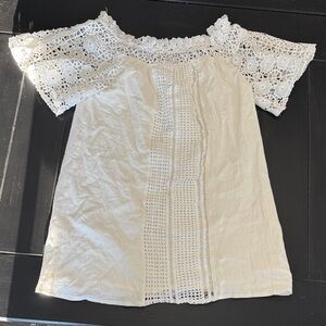 Elegant White Lace Strapless Dress